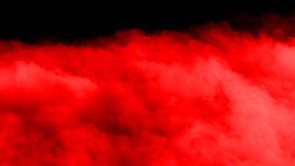 Nubes Sangre Roja Humo Hielo Seco Realista Niebla Superposición Para — Vídeos de Stock