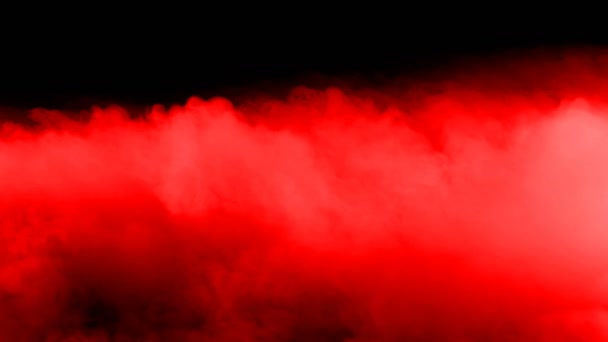 Nubes Sangre Roja Humo Hielo Seco Realista Niebla Superposición Para — Vídeos de Stock