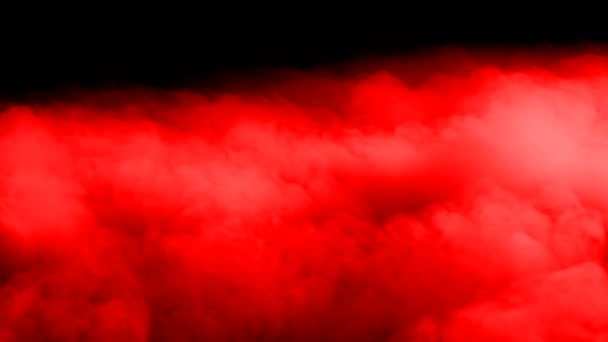 Nubes Sangre Roja Humo Hielo Seco Realista Niebla Superposición Para — Vídeos de Stock