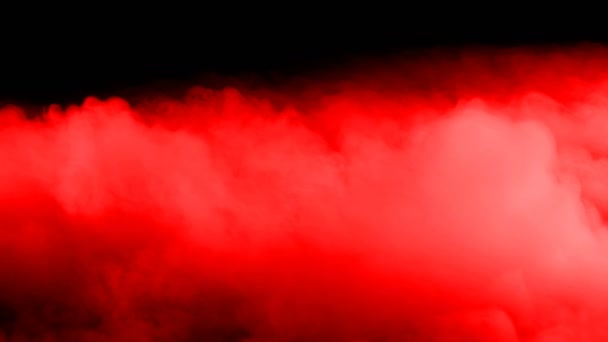 Nubes Sangre Roja Humo Hielo Seco Realista Niebla Superposición Para — Vídeos de Stock