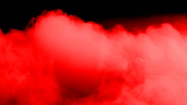 Superposition Réaliste Brouillard Nuages Sang Rouge Fumée Glace Sèche Pour — Video