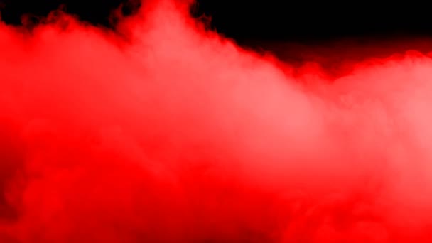 Realistic Dry Ice Smoke Red Blood Clouds Fog Overlay Different — Stockvideo