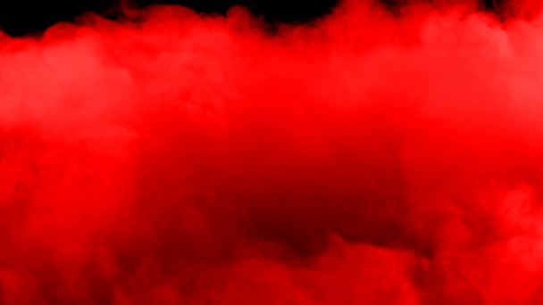 Realisztikus Száraz Jég Füst Vörös Vér Felhők Köd Overlay Különböző — Stock videók