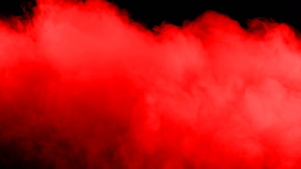 Nubes Sangre Roja Humo Hielo Seco Realista Niebla Superposición Para — Vídeos de Stock