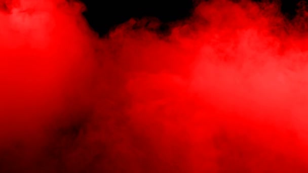 Realistyczny Suchy Lód Dym Czerwona Krew Chmury Pokrywa Przeciwmgielna Dla — Wideo stockowe