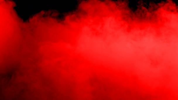 Superposition Réaliste Brouillard Nuages Sang Rouge Fumée Glace Sèche Pour — Video