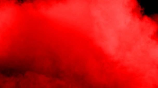 Реалистичный Сухой Дым Дым Красной Крови Облака Тумана Накладываются Различных — стоковое видео