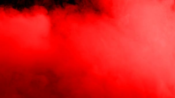 Realistische Dry Ice Smoke Red Blood Clouds Fog Overlay Für — Stockvideo