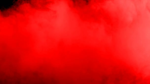 Nubes Sangre Roja Humo Hielo Seco Realista Niebla Superposición Para — Vídeo de stock