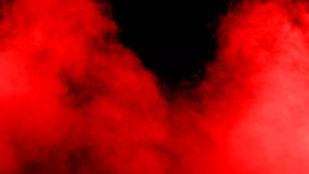 Realistic Dry Ice Smoke Red Blood Clouds Fog Overlay Different — Stok video