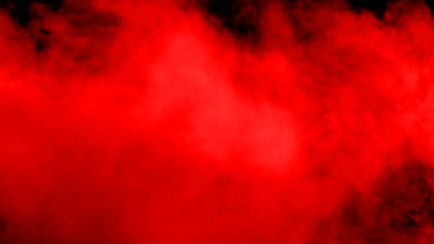 Realistico Dry Ice Smoke Red Blood Clouds Fog Overlay Diversi — Video Stock