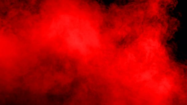 Realistické Dry Ice Smoke Red Blood Clouds Fog Overlay Pro — Stock video