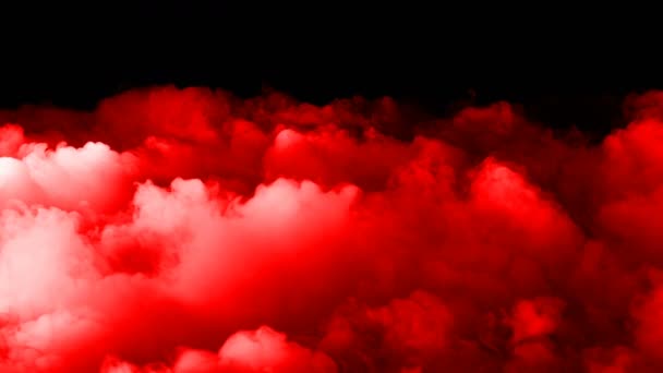 Realistico Dry Ice Smoke Red Blood Clouds Fog Overlay Diversi — Video Stock