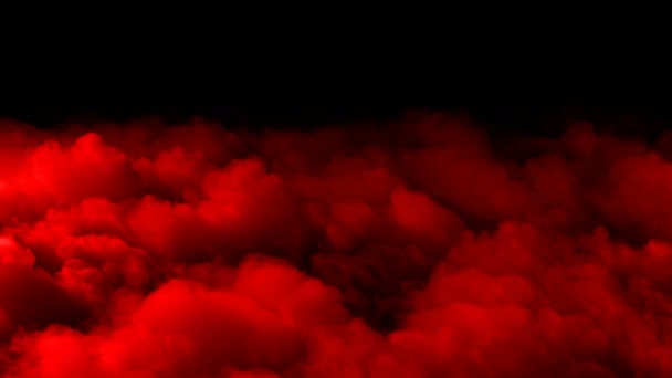 Realistico Dry Ice Smoke Red Blood Clouds Fog Overlay Diversi — Video Stock