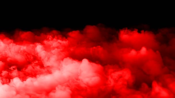 Realistico Dry Ice Smoke Red Blood Clouds Fog Overlay Diversi — Video Stock