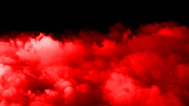 Realistic Dry Ice Smoke Red Blood Clouds Fog Overlay Different — Stock Video