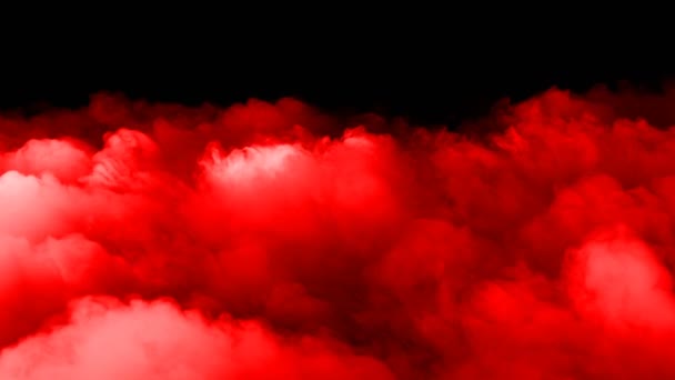 Realistic Dry Ice Smoke Red Blood Clouds Fog Overlay Different — Stock Video