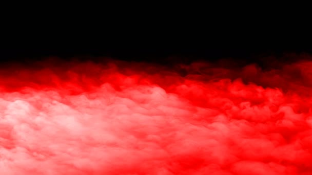 Realistic Dry Ice Smoke Red Blood Clouds Fog Overlay Different — Stok video