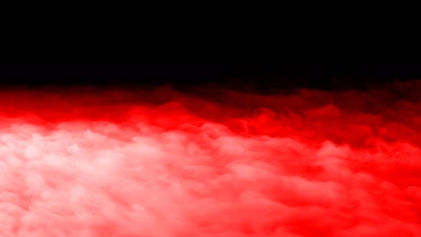 Realisztikus Száraz Jég Füst Vörös Vér Felhők Köd Overlay Különböző — Stock videók