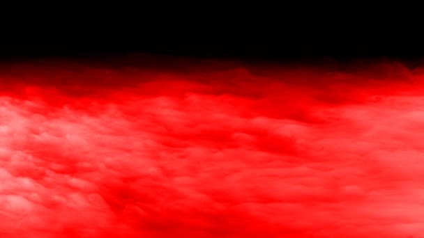 Nubes Sangre Roja Humo Hielo Seco Realista Niebla Superposición Para — Vídeos de Stock