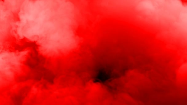 Realistic Dry Ice Smoke Red Blood Clouds Fog Overlay Different — 图库视频影像