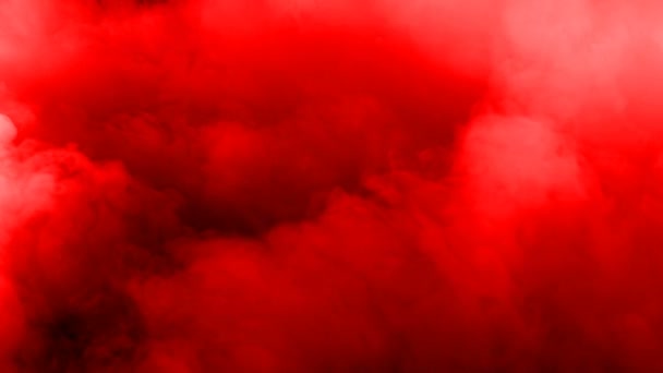 Fumée Glace Sèche Réaliste Nuages Sang Rouge Superposition Brouillard Pour — Video