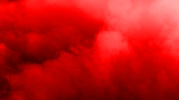 Fumée Glace Sèche Réaliste Nuages Sang Rouge Superposition Brouillard Pour — Video