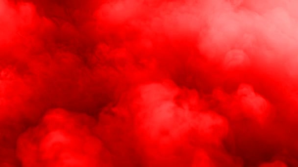 Реалістичний Сухий Лід Дим Червона Кров Хмари Туман Накладання Різних — стокове відео