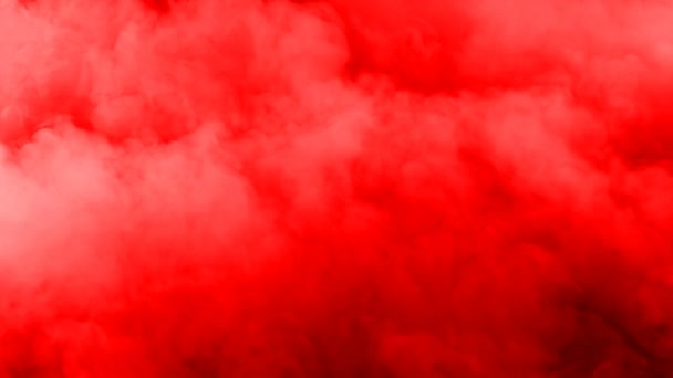 Fumée Glace Sèche Réaliste Nuages Sang Rouge Superposition Brouillard Pour — Video