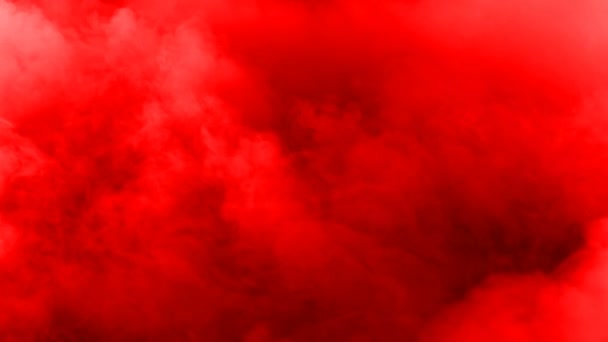 Kabut Kabut Kabut Kabut Merah Asap Realistik Awan Darah Merah — Stok Video