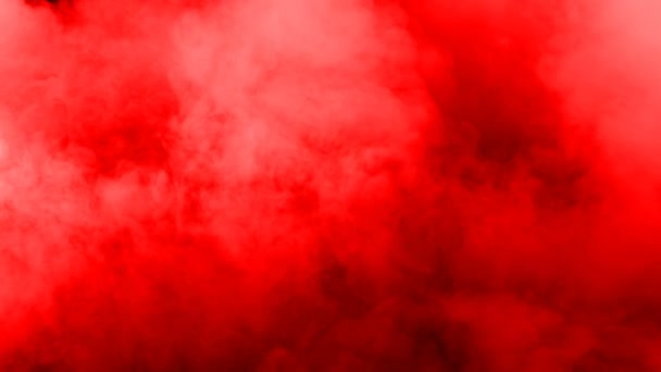 Fumée Glace Sèche Réaliste Nuages Sang Rouge Superposition Brouillard Pour — Video