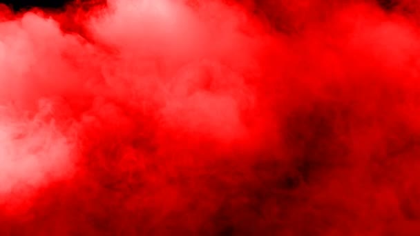 Fumée Glace Sèche Réaliste Nuages Sang Rouge Superposition Brouillard Pour — Video