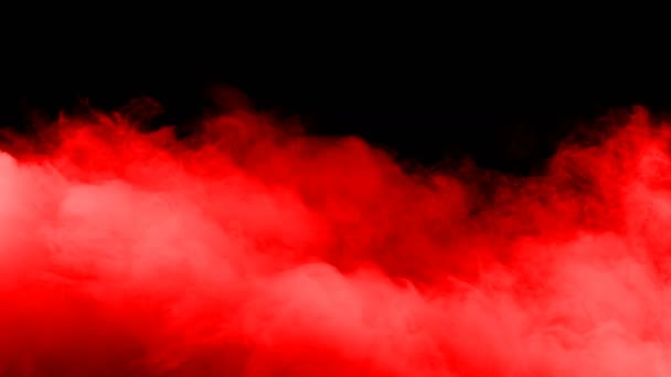 Realistic Dry Ice Smoke Red Blood Clouds Fog Overlay Different — Stockvideo