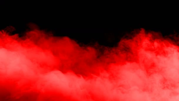 Realistic Dry Ice Smoke Red Blood Clouds Fog Overlay Different — Stockvideo