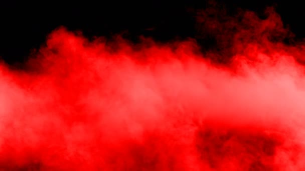 Realistic Dry Ice Smoke Red Blood Clouds Fog Overlay Different — Stok video