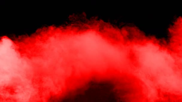 Realistic Dry Ice Smoke Red Blood Clouds Fog Overlay Different — 图库视频影像