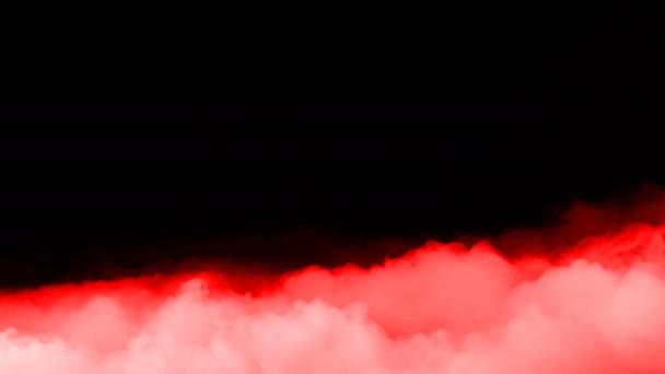 Realistic Dry Ice Smoke Red Blood Clouds Fog Overlay Different — Stok video