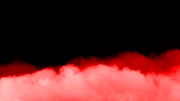 Realistic Dry Ice Smoke Red Blood Clouds Fog Overlay Different — Stockvideo