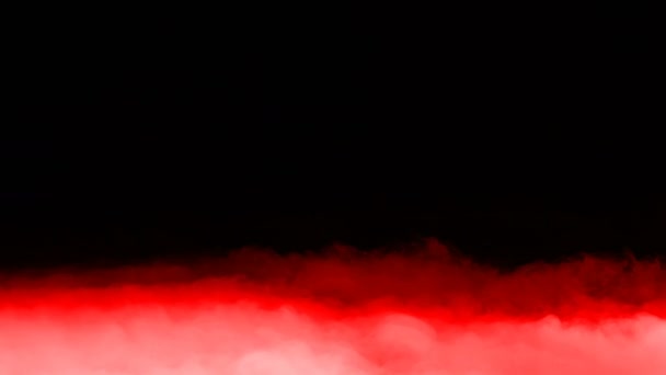 Realistic Dry Ice Smoke Red Blood Clouds Fog Overlay Different — Stockvideo