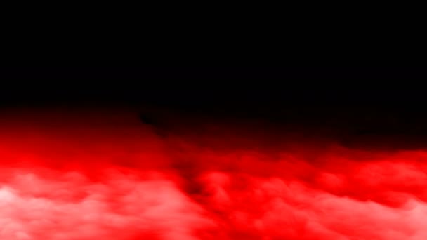 Realistic Dry Ice Smoke Red Blood Clouds Fog Overlay Different — Stok video