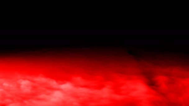 Realistico Dry Ice Smoke Red Blood Clouds Fog Overlay Diversi — Video Stock