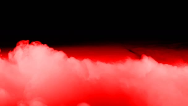 Realistic Dry Ice Smoke Red Blood Clouds Fog Overlay Different — Stockvideo