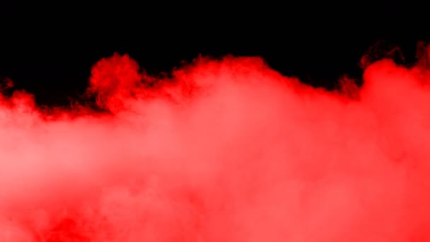 Realistic Dry Ice Smoke Red Blood Clouds Fog Overlay Different — Stockvideo