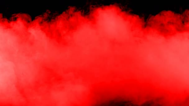 Realistico Dry Ice Smoke Red Blood Clouds Fog Overlay Diversi — Video Stock