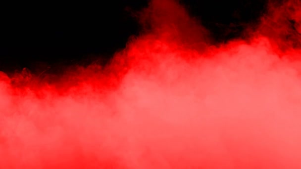 Realistic Dry Ice Smoke Red Blood Clouds Fog Overlay Different — Stockvideo