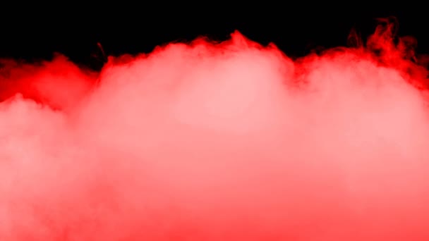 Realistyczny Suchy Lód Smoke Czerwona Krew Chmury Pokrywa Mgły Dla — Wideo stockowe