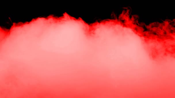 Realistic Dry Ice Smoke Red Blood Clouds Fog Overlay Different — Stock Video