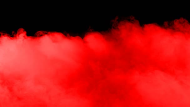 Realistic Dry Ice Smoke Red Blood Clouds Fog Overlay Different — Stockvideo