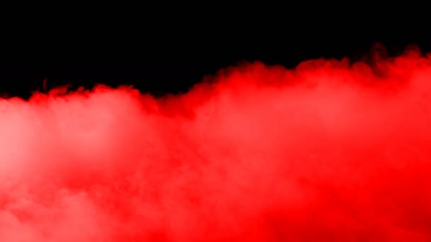 Realistické Dry Ice Smoke Red Blood Clouds Fog Overlay Pro — Stock video