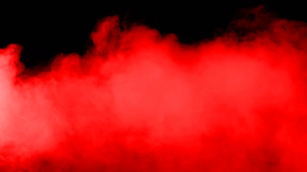 Наложение Тумана Сухой Лед Красные Кровавые Облака Различных Проектов 150Fps — стоковое видео